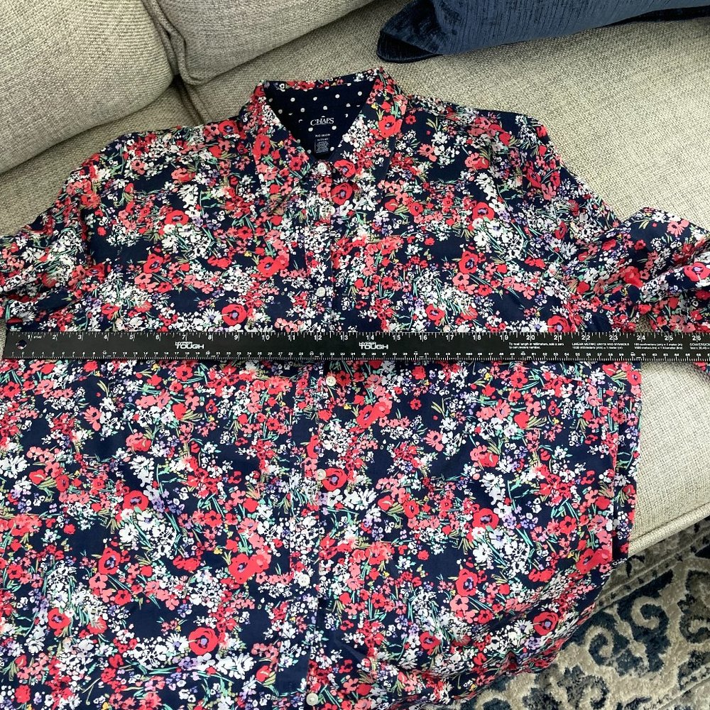 Chaps No Iron Blouse - 3/4th Sleeve - Picture 5 of 5